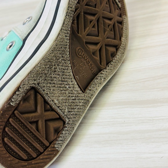 Converse Chuck Taylor All Star Mint Green Slip On Shoes. 656095F Size 11 Kids - Picture 4 of 6